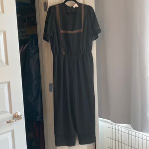 MICHAEL Michael Kors black jumpsuit with waste tie